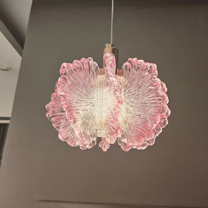 Nordic French Cream Acrylic Flower Pendant Light