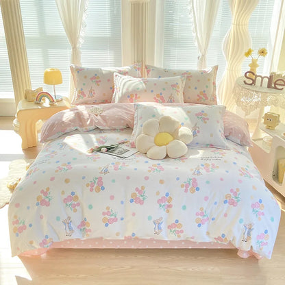 Decorbites™ Baumwoll-Bettwäsche-Set mit Druck für süßen, gemütlichen Schlaf