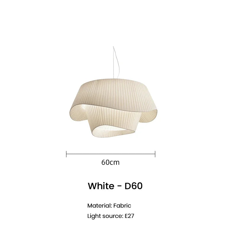 Decorbites™ Design-LED-Stoff-Pendantleuchte für Schlafzimmer, Heimdekoration, hängende Kronleuchter