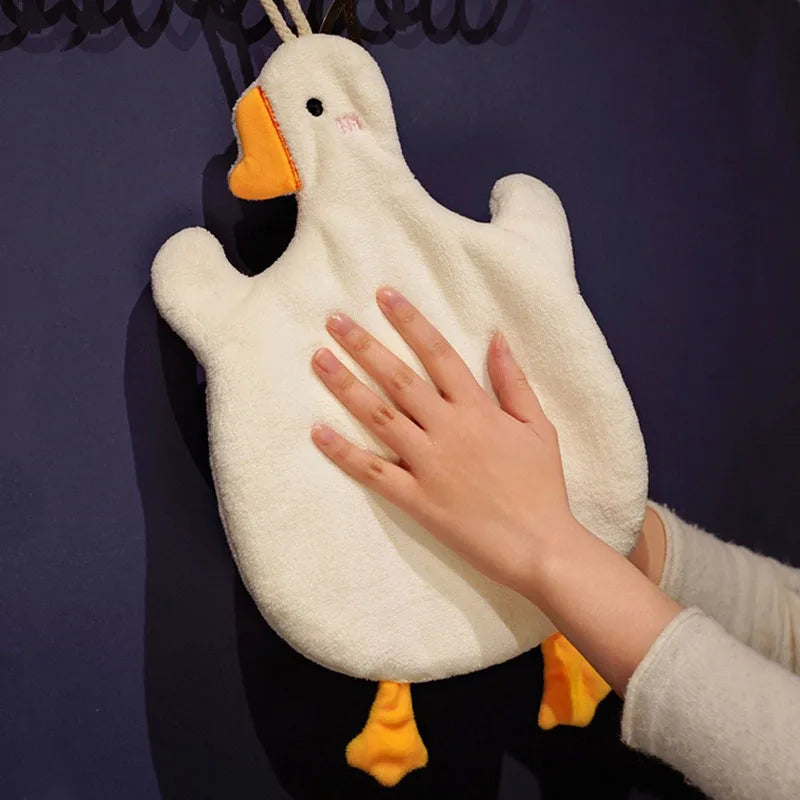 Decorbites™ Süße Gans Mikrofaser Handtücher Korallen Samt Bestickt für Zuhause