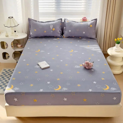 Decorbites™ Japanischer Stil Dickes Spannbettlaken für Queen-/King-Size-Bett
