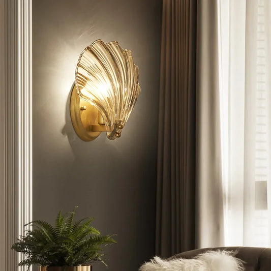 Decorbites™ Glas-Schale LED-Wandleuchte: Moderne Flurwandlampe mit kreativer Beleuchtung für Schlafzimmer, Küche.