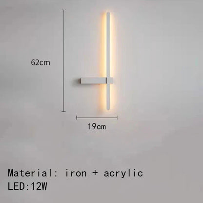 Decorbites™ LED Wandlampen: Moderne Schwarz-Weiß Aluminium Wandlampe für Wohnzimmer Schlafzimmer