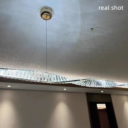 DecorBites™ Gold Steel LED Pendant Lights - Luxury Dimmable Suspend Lamp