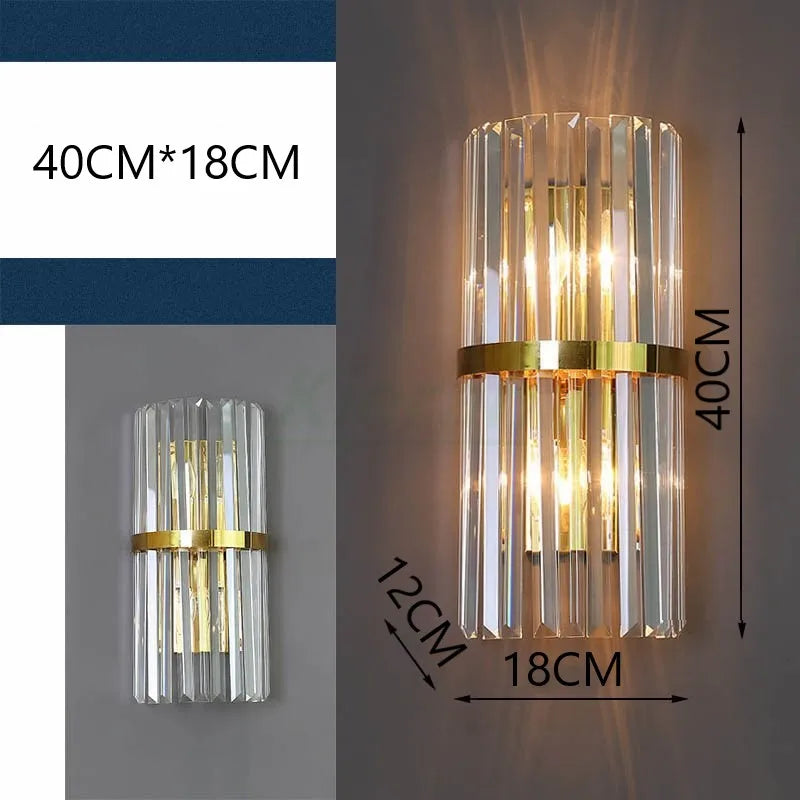 Decorbites™ Crystal-LED-Wandlampen: Moderne 40 cm Schlafzimmer-Wohnzimmer-Lampe