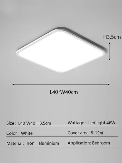 Decorbites™ LED-Deckenleuchte: Modernes minimalistisches rechteckiges Design für Wohnzimmer, Schlafzimmer, Innenbeleuchtung