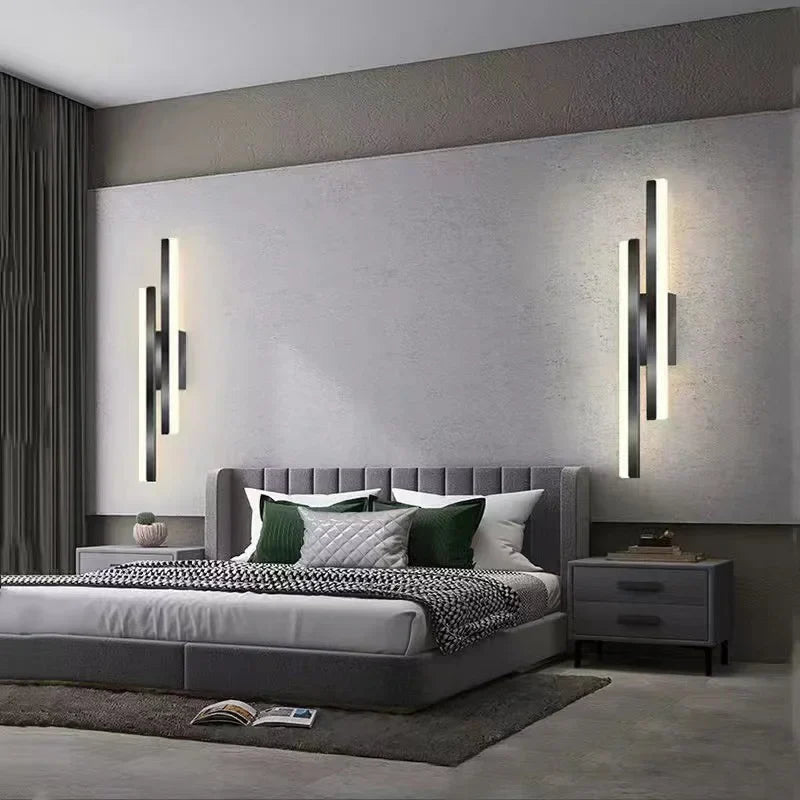 DecorBites™ LED Strip Wall Lamp Luxury Loft Decor Bedroom Bedside Aisle Light