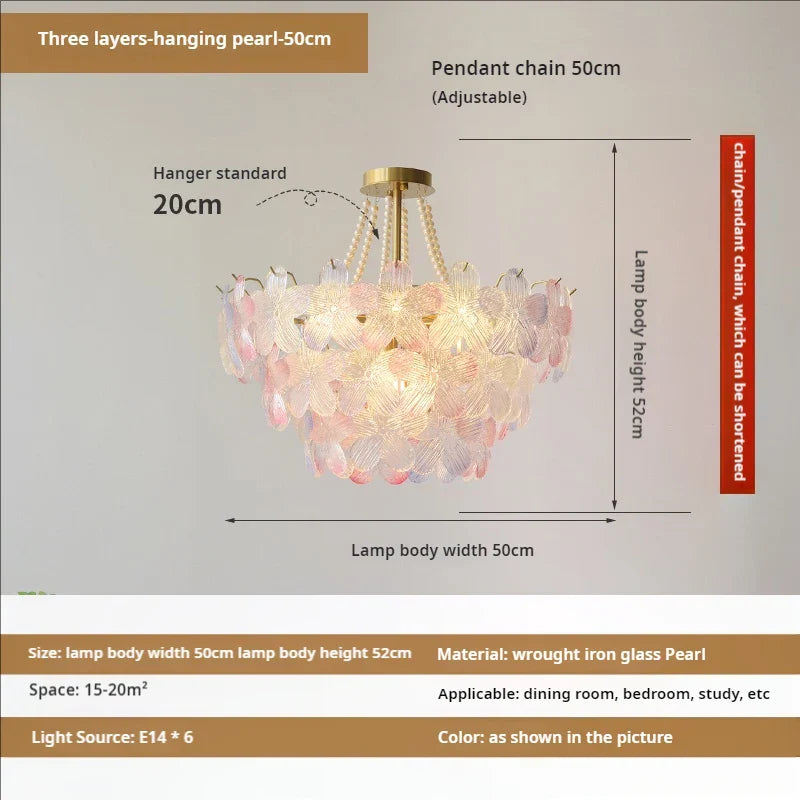 Decorbites™ Blattloser Kristall-Lüster: Moderne französische Beleuchtung für Wohnzimmer und Schlafzimmer