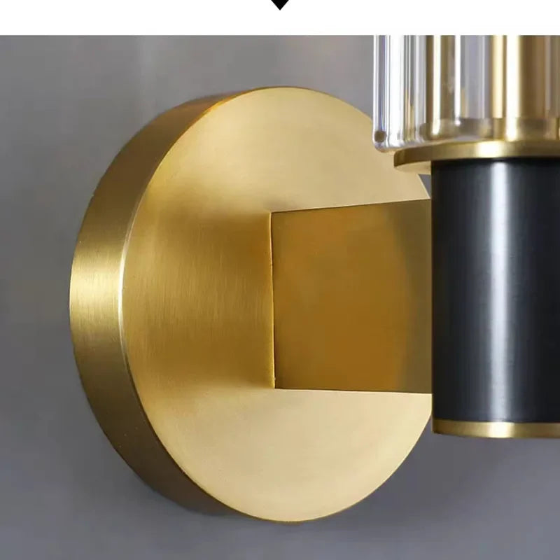 Decorbites™ Luxus Kupfer Wandlampe für Nachttisch, Flur, Lesezimmer, TV-Hintergrund