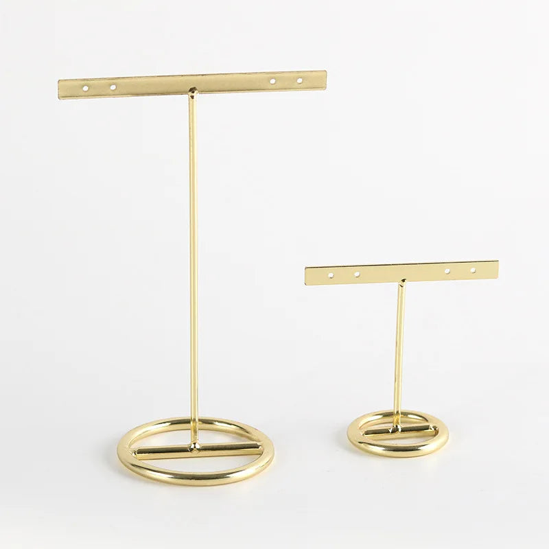 Decorbites™ Golden Geometrisches Schmuckdisplay-Regal – Desktop-Aufbewahrung & Heimdekoration