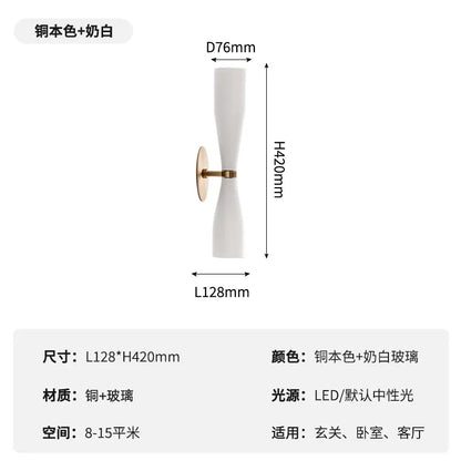 Decorbites™ ETCETERA Kupferwandlampe: Minimalistischer Luxus-LED-Innenbeleuchtung für Schlafzimmer, Wohnzimmer