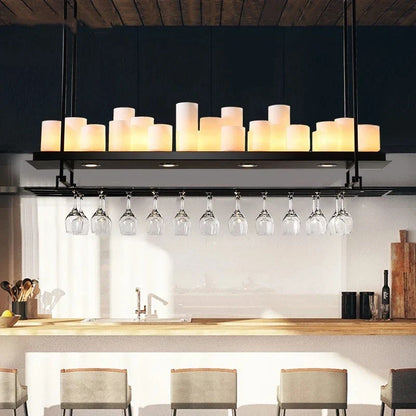 DecorBites™ Glass LED Chandelier - Stylish Lighting for Home Decor & Dining Room