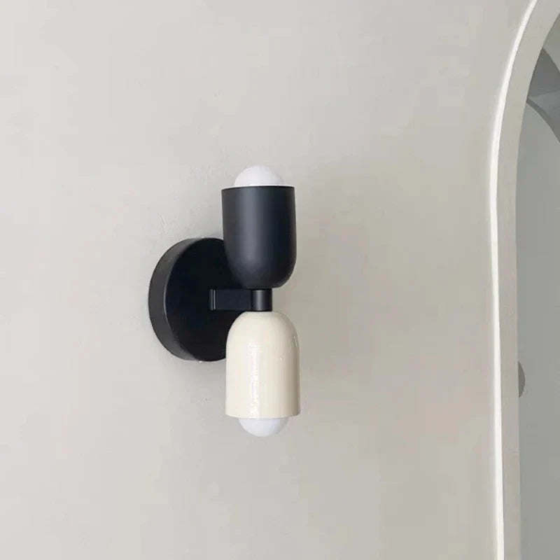 Decorbites™ Sahne Doppelkopf-LED-Wandleuchten | Moderne nordische bunte Lichter für Innenraumdekoration