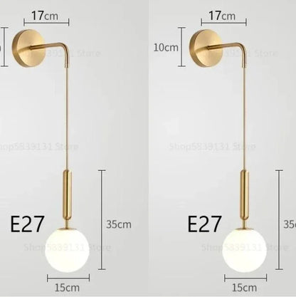 Decorbites™ Elegante Glas-Wandleuchte für Wohnzimmer Schlafzimmer LED-Beleuchtung