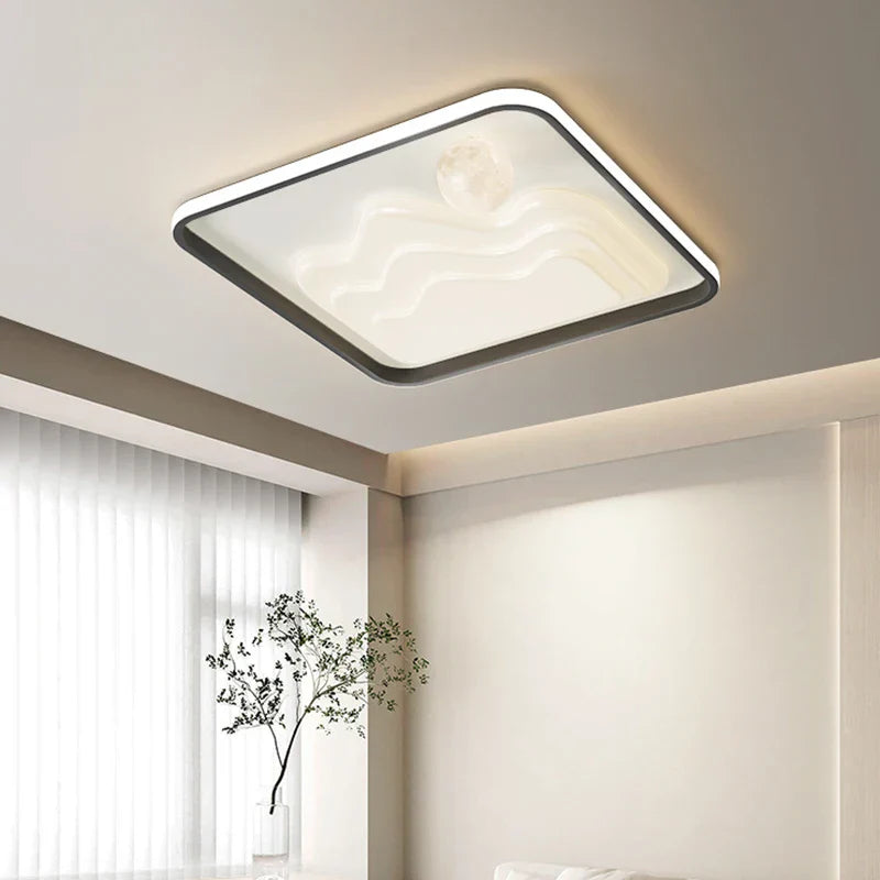 White Modern LED Chandelier