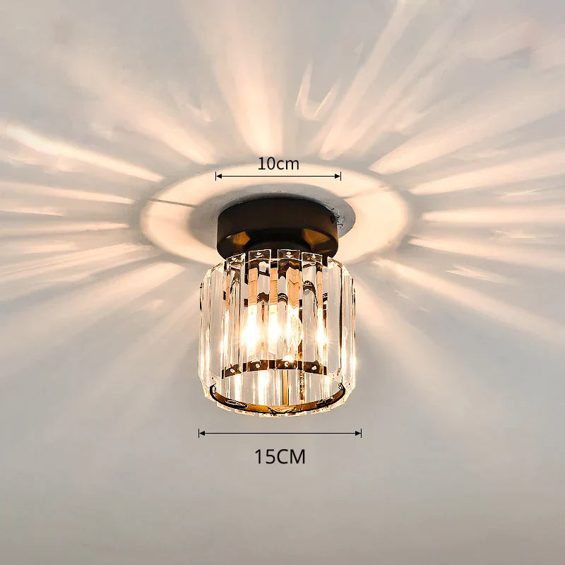 DecorBites™ Crystal Glass Nordic LED Chandelier for Modern Indoor Lighting