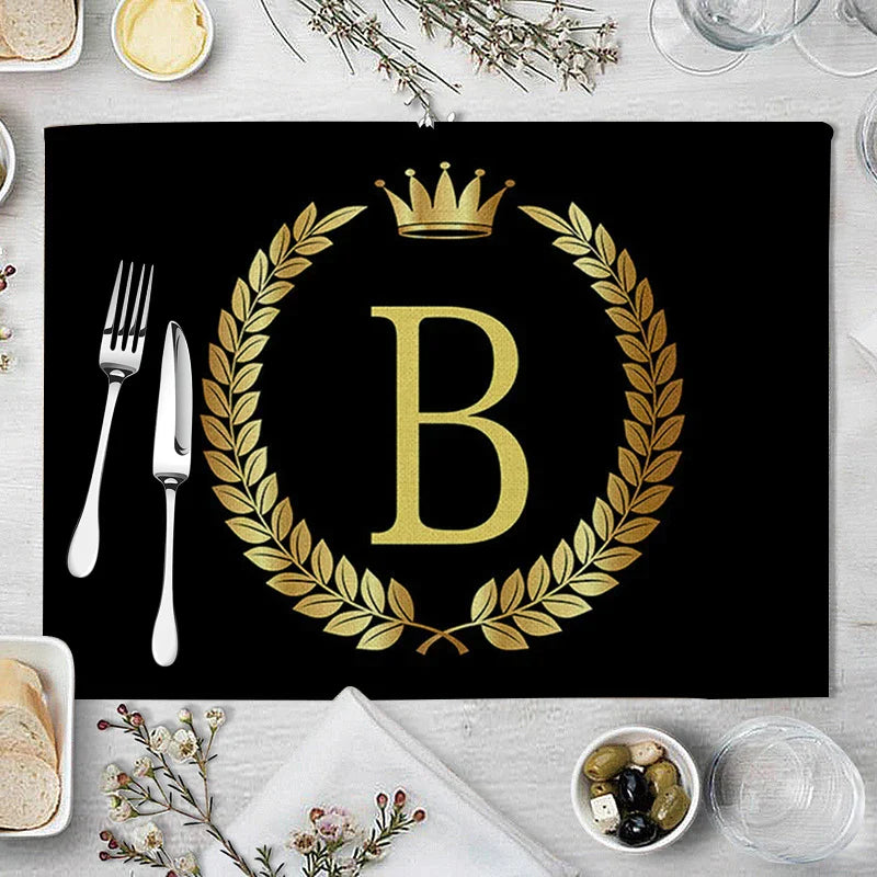 Decorbites™ Küchentischsets aus 4 Matten, 42*32 cm, Baumwoll-Leinen-Untersetzer für Esszimmer und Heimdekoration