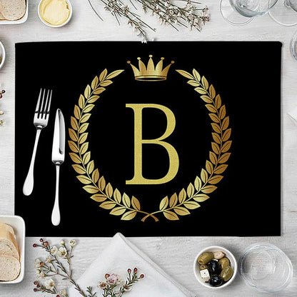 Decorbites™ Küchentischsets aus 4 Matten, 42*32 cm, Baumwoll-Leinen-Untersetzer für Esszimmer und Heimdekoration