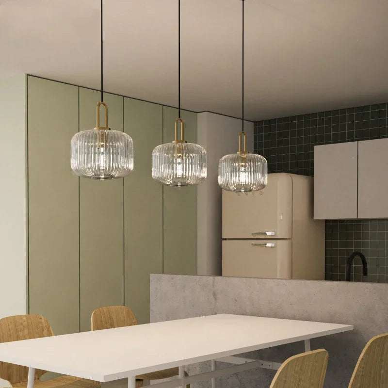 Decorbites™ Japanisches Glasanhängerleuchte: Moderne nordische LED-Hängeleuchte für Schlafzimmer und Heimdekoration
