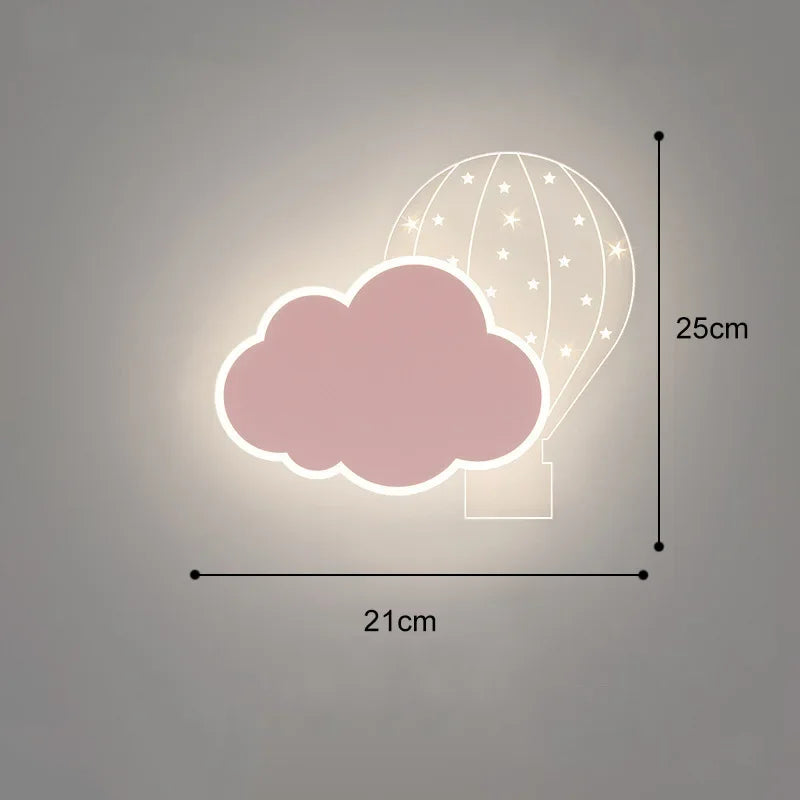 DecorBites™ Kids' Room Cartoon Wall Lamp: Cute LED Lighting for Bedroom, Aisle, Bedside