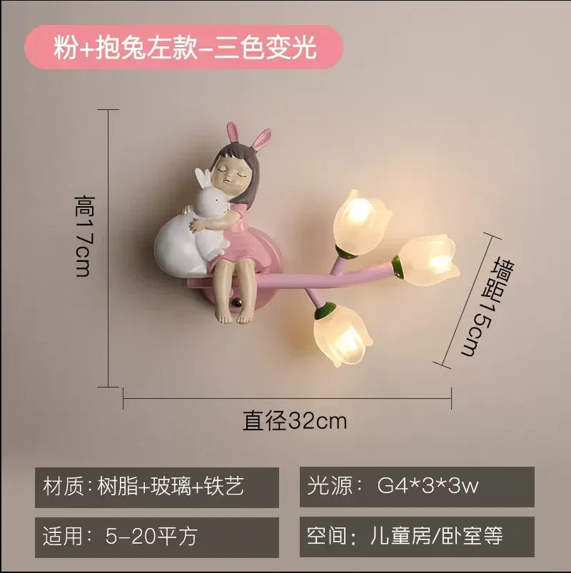 Decorbites™ LED-Wandleuchte für Kinderzimmer – Cartoon-Beleuchtung für die Kinderstube