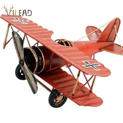 Decorbites™ Eisenflugzeug-Figur Modell: Vintage-Home-Dekoration & Kinder-Geschenk
