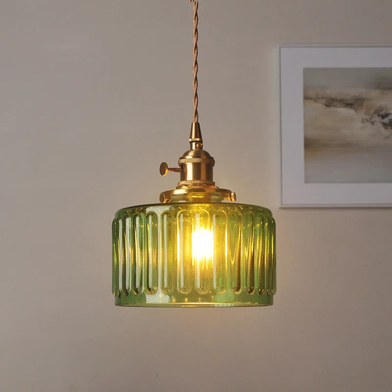 Decorbites™ Grünes Glas LED-Hängeleuchte: Nordisch Modernes Hängelicht für Esszimmer & Schlafzimmer