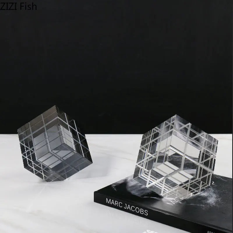 DecorBites™ Crystal Magic Cube Desk Ornament Sculpture DecorationCrafts