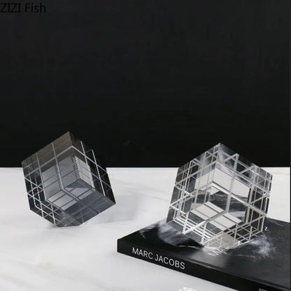 DecorBites™ Crystal Magic Cube Desk Ornament Sculpture DecorationCrafts