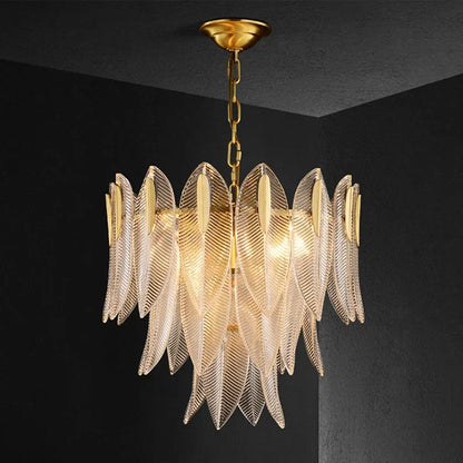 Decorbites™ Glasblatt-Luxus-Lüster LED-Hängeleuchten für modernes Wohnzimmer