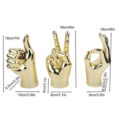 Decorbites™ Hand-Liebesgeste-Figur Skulptur für Zuhause und Schreibtisch-Dekoration