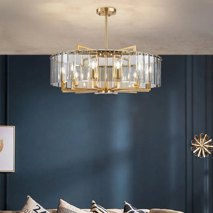 DecorBites™ Glass Restaurant Chandelier: Modern Luxury Led Lighting Fixture for Living Room Home Decor