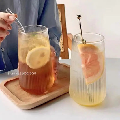 Decorbites™ Glas-Kaffeetassen-Set 500 ml - Retro transparente Teetasse - Trinkgefäß-Kollektion