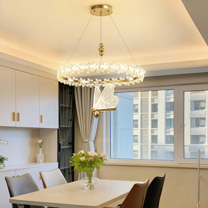 Decorbites™ Kristallring-LED-Kronleuchter: Moderner Luxus-Hängeleuchter für die Einrichtung des Zuhauses