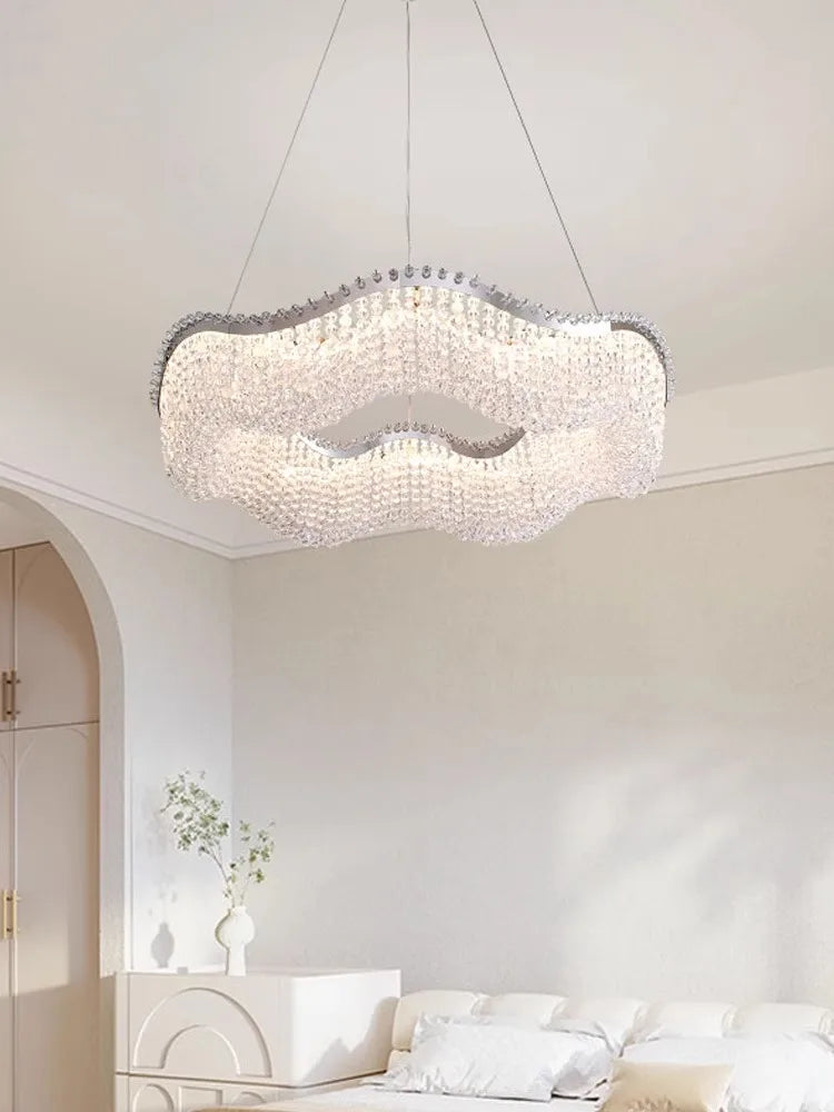 Decorbites™ Kristallperlen-Kronleuchter LED-Lichter für modernes luxuriöses Wohnraumausstattung & Schlafzimmer