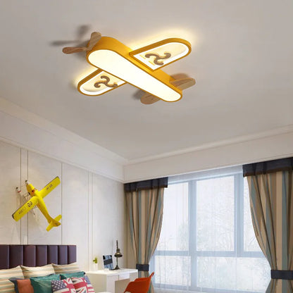 Decorbites™ Kinder-Flugzeug-Anhängerleuchten Holz Metall Wandlampen Kinderzimmer Schule LED