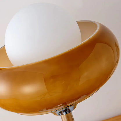Decorbites™ Guzzini Moderne Bauhaus-Tischlampe Schlafzimmer Arbeitszimmer Wohnzimmer Retro Gelb Creme
