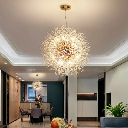 Decorbites™ Dandelion-Lüster: Luxuriöse Kristall-Hängeleuchte für Wohnzimmer und Schlafzimmer