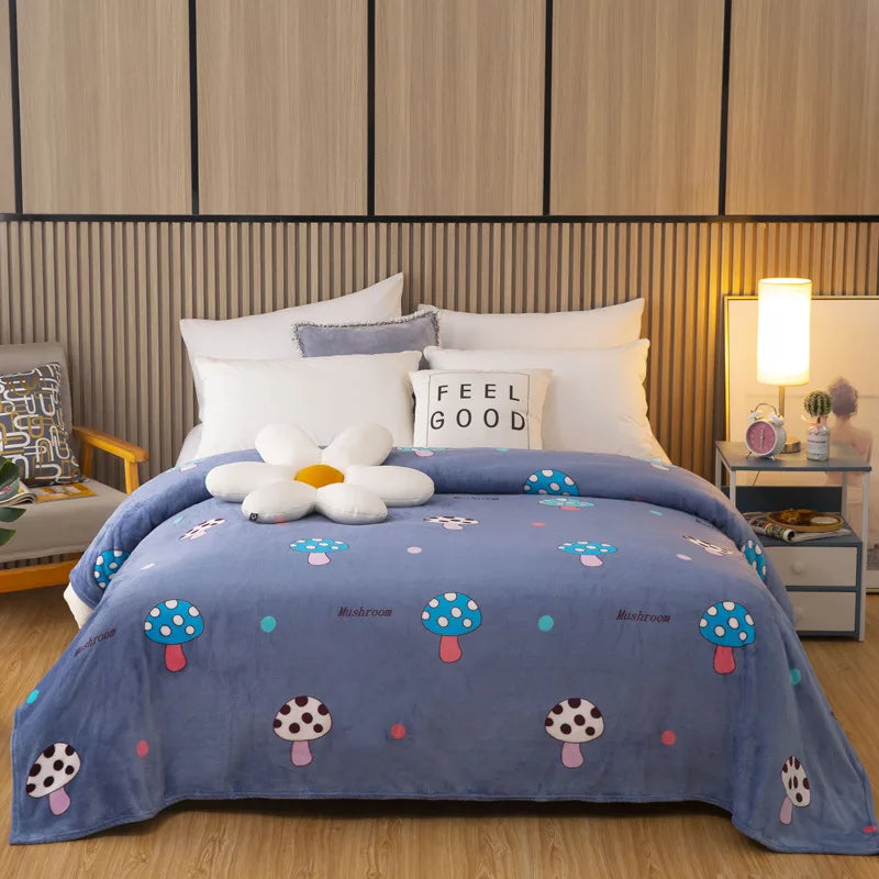 Decorbites™ Frucht-Liebe-Herz-Sofa-Decke: Gemütlich, Verdickt, Perfekt für Zuhause, Büro und Kinder.
