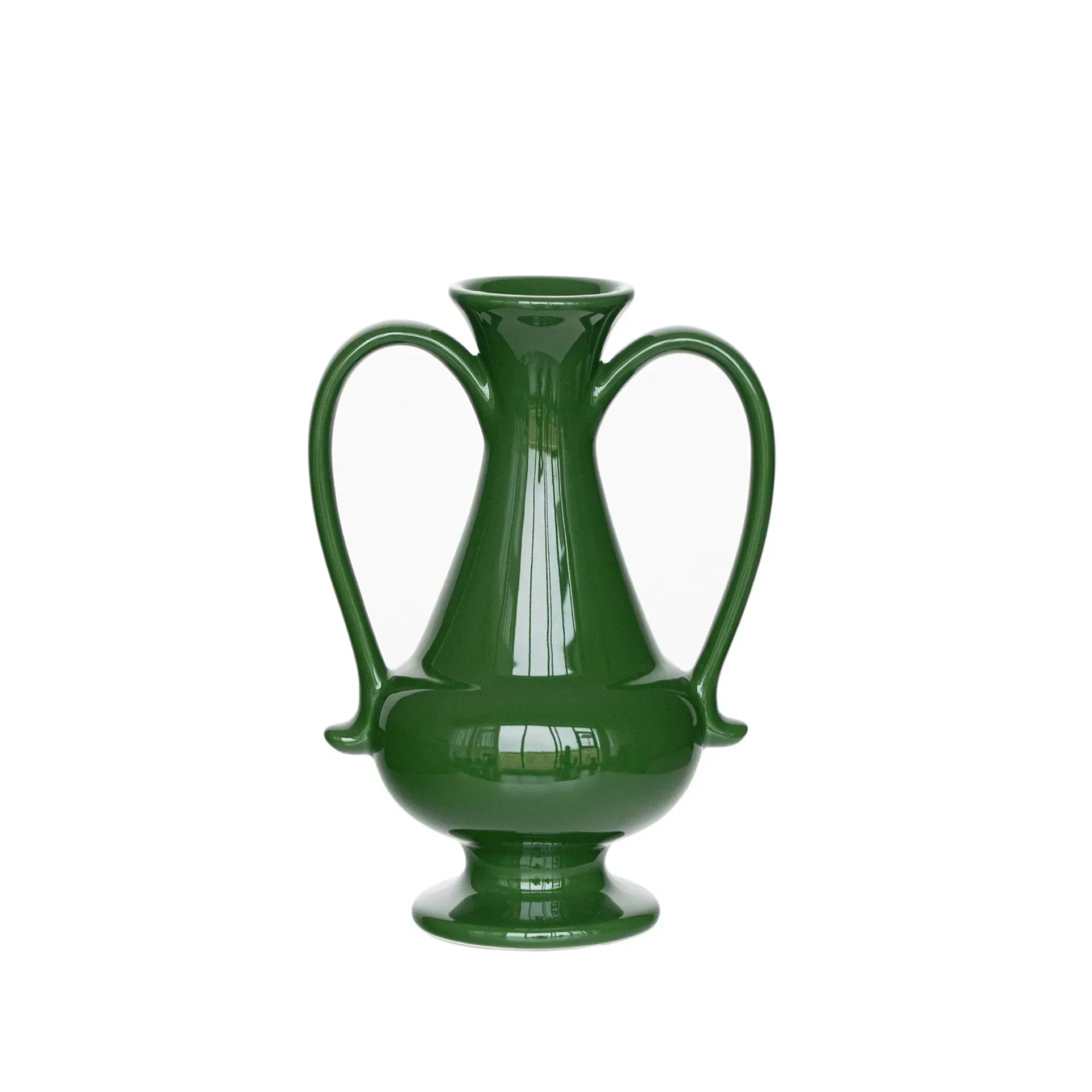 Green Ceramic Vintage Vase