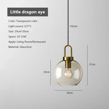 Decorbites™ Industrielles Glas-Hängeleuchte für Wohnzimmer Küchen-Kronleuchter