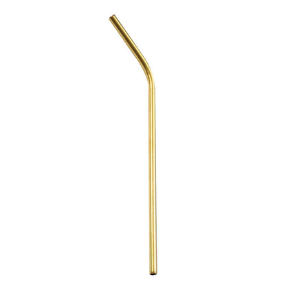 Decorbites™ 304-Edelstahl-Wiederverwendbare-Trinkhalme-Set für Getränke – Umweltfreundliche Metall Gebogene & Gerade