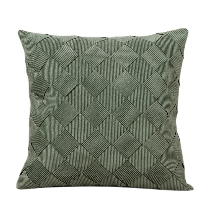 Decorbites™ Graue Web-Luxus-Kissenbezug 45x45 cm für Sofa Wohnzimmer Schlafzimmer