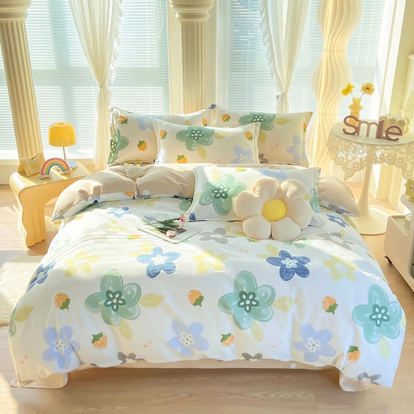 Decorbites™ Baumwoll-Bettwäsche-Set mit Druck für süßen, gemütlichen Schlaf