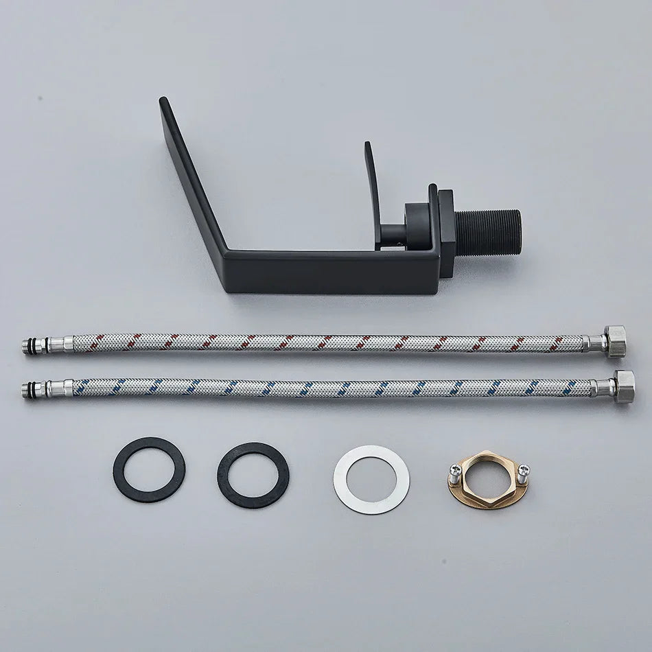 DecorBites™ Basin Faucet: Modern Single Hole Mixer Tap for Bathroom Washbasin - Hot and Cold Water