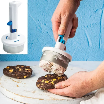 Decorbites™-Eisportionierer: Mühelos Portionieren für perfekte Eiscreme-Sandwiches