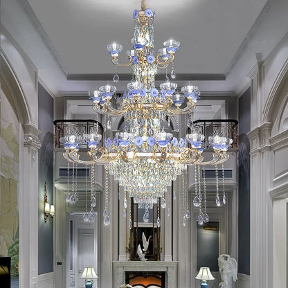 DecorBites™ Crystal Candle Chandelier for Living Room, Bedroom, and Dining Room