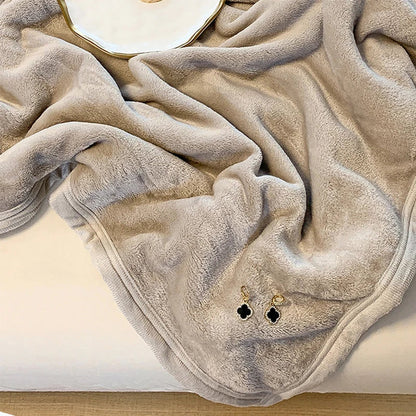 Decorbites™ Korallen-Samtfutter Sommerdecke: Extra weich, hautfreundlich, maschinenwaschbar