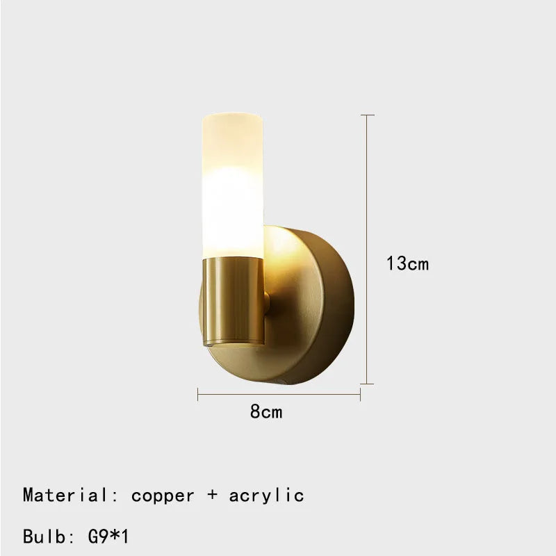 Gold Brass Wall Lamp