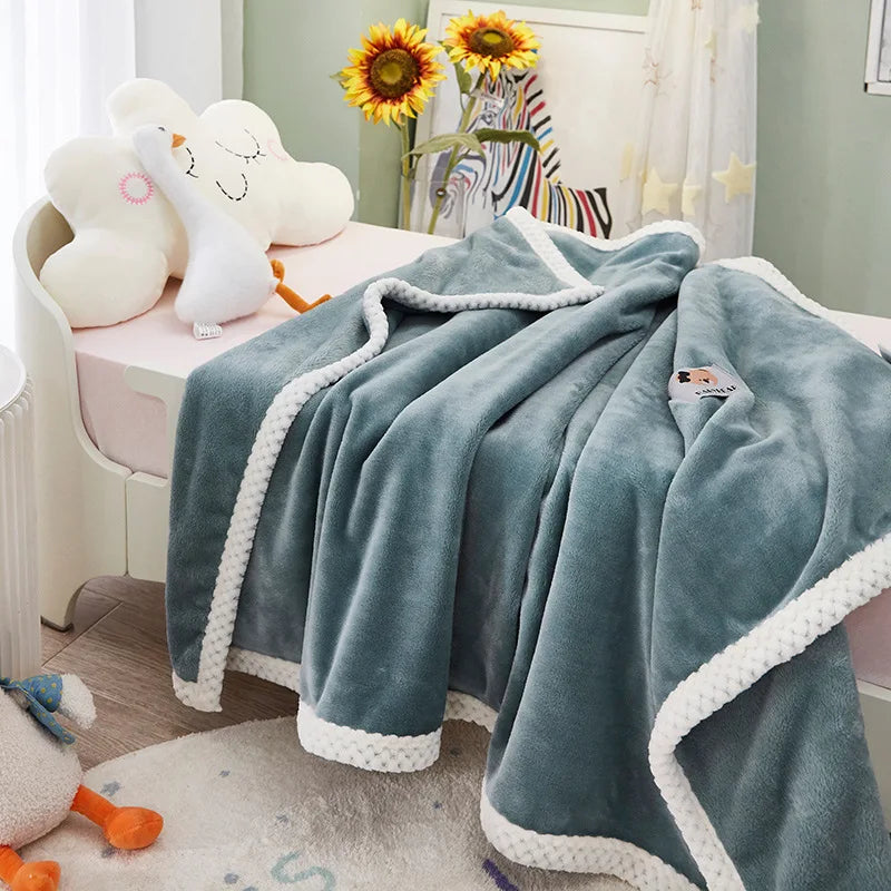 Decorbites™ Kinder-Flanell-Nickerchen-Decke - Leicht & Gemütlich Einzelbettüberwurf